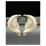 Vintage silver tone Trifari earrings