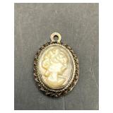 Vintage cameo pendant.