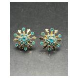 Vintage screwback earrings.