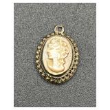 Vintage cameo pendant.