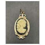 Vintage cameo pendant
