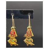 Vintage Klitzner Turkish Swordsman earrings