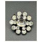 Vintage rhinestone brooch pin