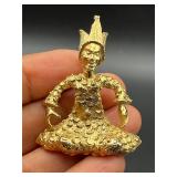 vintage marked BSK Siam dancer brooch pin
