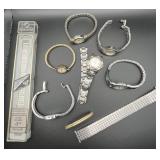 Watches and straps lot.