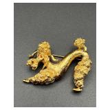 vintage Monet poodle brooch