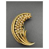 Vintage marked BSK brooch pin.