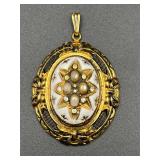 Vintage marked design patented no 121349 pendant