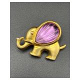 vintage elephant brooch Pin