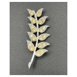 Vintage Sarah Cov rhinestone brooch pin.