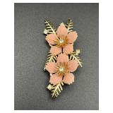 Vintage flower brooch pin.