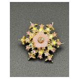 Vintage AB brooch pin.