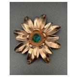 Vintage flower brooch pin.