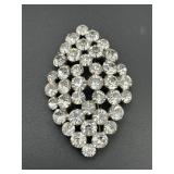 vintage brooch features a large cluster