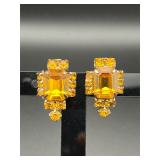 Vintage screwback earrings.