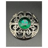 Large silver robe brooch pin.