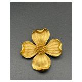 Marked TRIFARI  DOGWOOD Pin Brooch