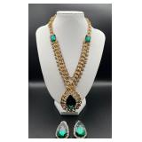 Necklace and earrings set