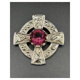 Vintage brooch pin marked Scotland.