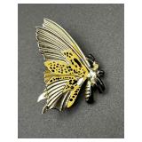 Vintage butterfly brooch pin.