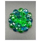 3D Lucite Flower Brooch pin.