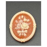 vintage Avon cameo brooch Pin.