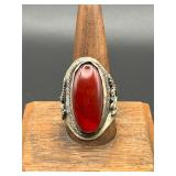 Rare unique adjustable menï¿½s ring. Marked.