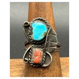 Vintage ring. Turquoise stone.