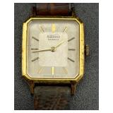 vintage ladies' Seiko Quartz tank-style watch.