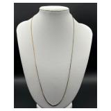 Marked 925 Italy box-link chain necklace by JJT.