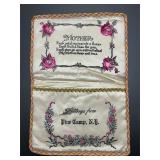 Vintage satin keepsake/letter holder pouch
