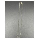 Small choker chain, tag is marked 925, 10 KT.