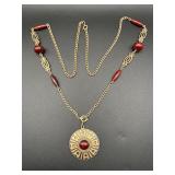 vintage Sarah Coventry 'Safari' medallion necklace