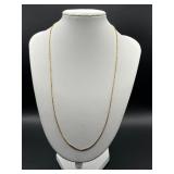 Marked 925 Italy box-link chain necklace by JJT.