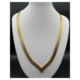Napier V Shaped Collar Necklace Herringbone