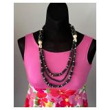 Vintage African Multi-Strand Statement Necklace