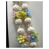 vintage double-strand floral necklace. Hong Kong