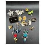 Jewelry lot!! Brooches, pendants, pins