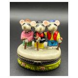 Three Blind Mice Nursery Rhyme Trinket Box