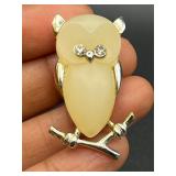 Vintage Park lane owl brooch pin.