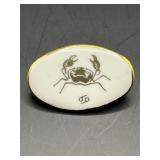 Vintage-Style Artisan Cancer Zodiac Brooch / Pin