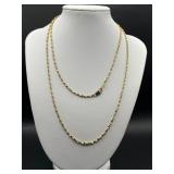 Chain necklace with 24KGB Tag.