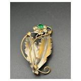 Vintage flower brooch pin