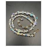 vintage single-strand faceted bead necklace