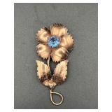 Vintage flower brooch pin.