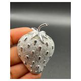 vintage Sarah Coventry 'Strawberry Ice' brooch pin