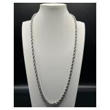 Men's Stainless Steel twisted Rope Chain