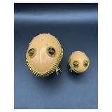 goose egg trinket boxes styled as frogs
