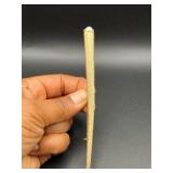Long vintage gold-tone textured bar brooch pin.
