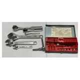 Adjustable socket and ratchet wrenches, vintage